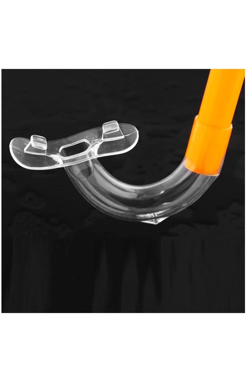 Rwnq Kids Snorkel Set, Adjustable Strap Dry Top Diving Mask, Anti-Fog Snorkeling Mask Gear, Kids Swimming Goggles for Boys and Girls, Age 6-14-Swimming supplies- Swimming goggles for children- Swimming equipment- Diving set for children. - Image 3